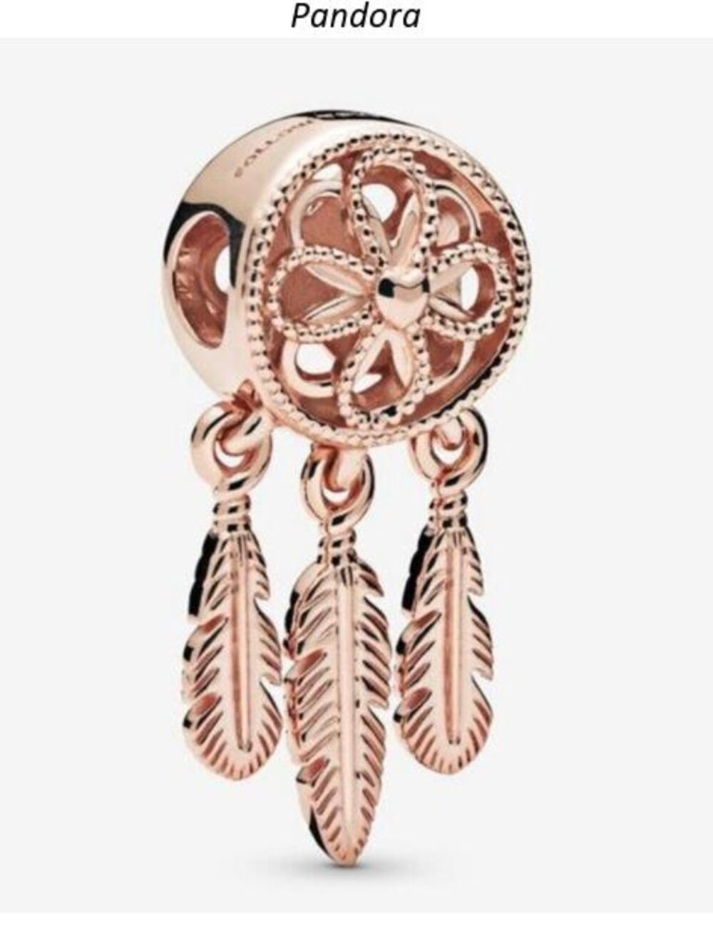 Pandora Rose Gold Dreamcatcher Dangle Charm